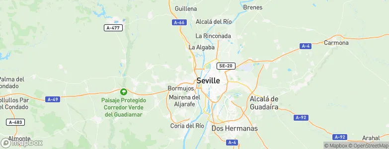 Camas, Spain Map