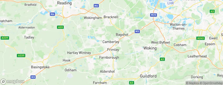 Camberley, United Kingdom Map