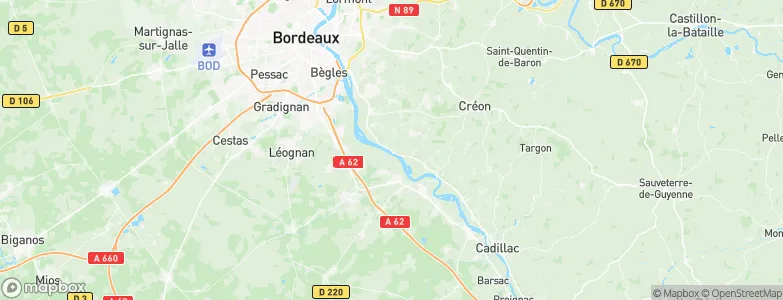 Cambes, France Map