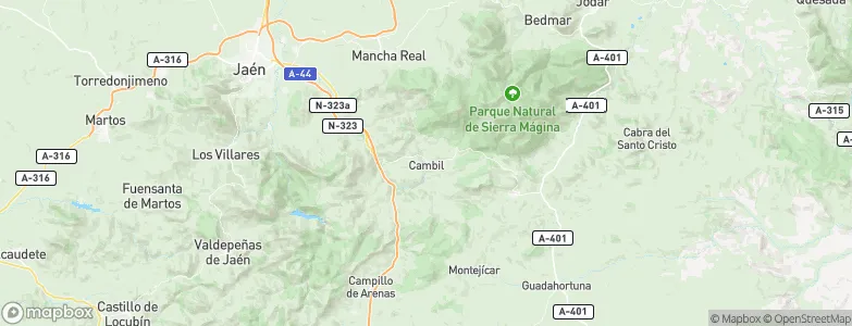 Cambil, Spain Map