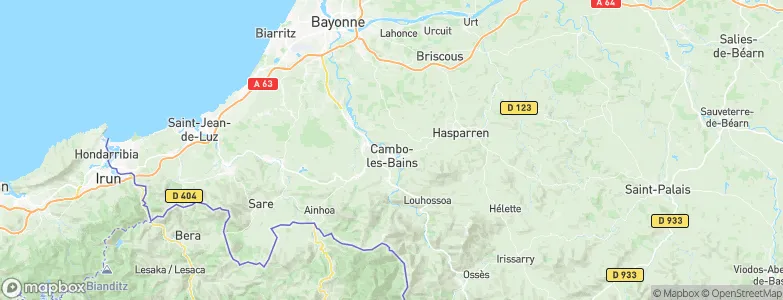 Cambo-les-Bains, France Map