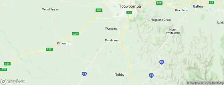 Cambooya, Australia Map