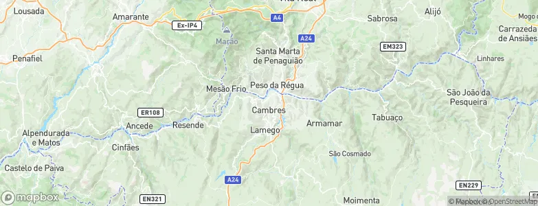 Cambres, Portugal Map