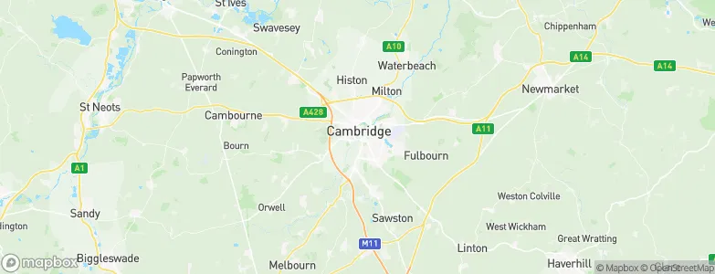 Cambridge, United Kingdom Map