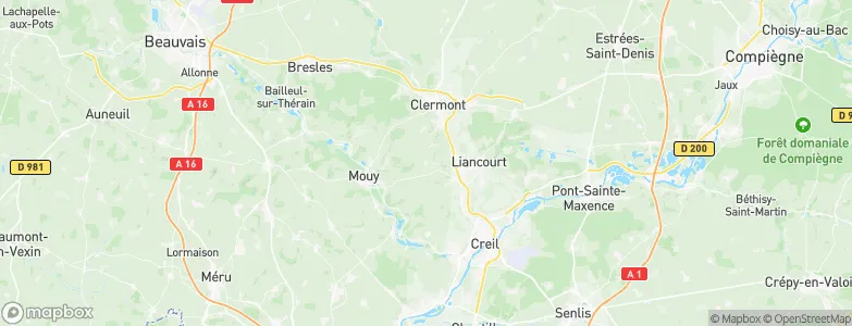 Cambronne-lès-Clermont, France Map