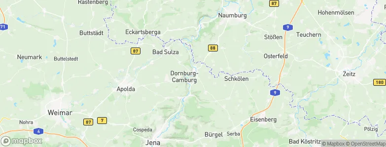 Camburg, Germany Map