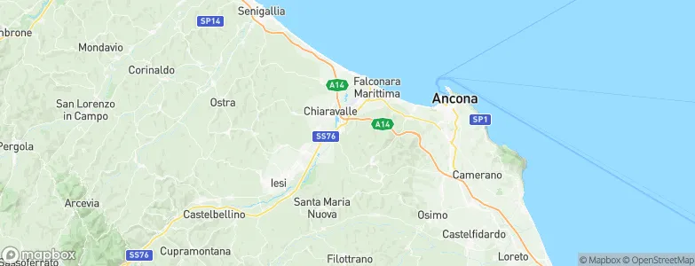 Camerata Picena, Italy Map