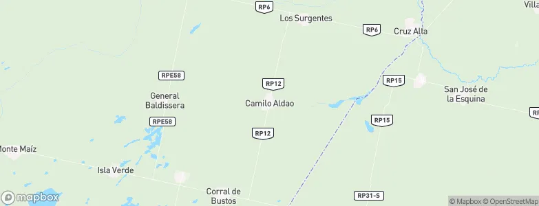 Camilo Aldao, Argentina Map