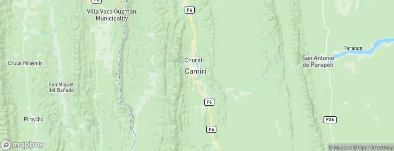 Camiri, Bolivia Map