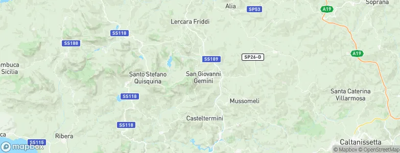 Cammarata, Italy Map