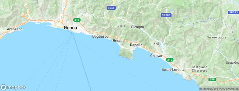Camogli, Italy Map