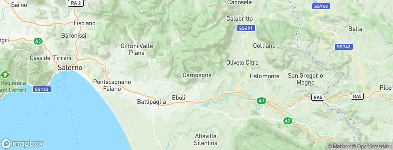 Campagna, Italy Map