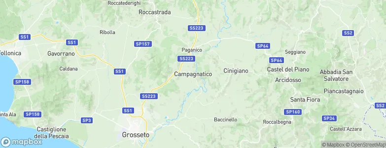 Campagnatico, Italy Map