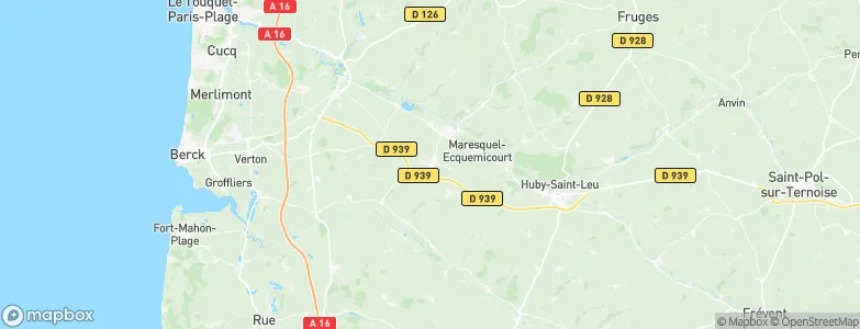 Campagne-lès-Hesdin, France Map