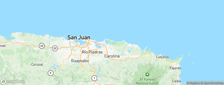 Campamento Piñones, Puerto Rico Map