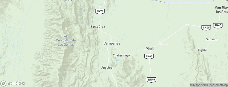 Campanas, Argentina Map