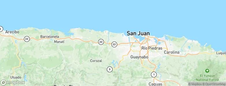 Campanilla, Puerto Rico Map