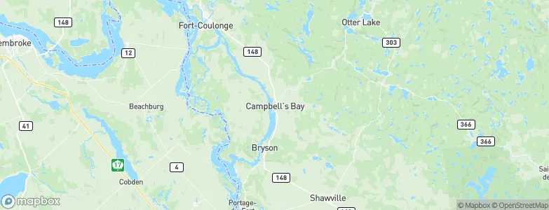 Campbell's Bay, Canada Map