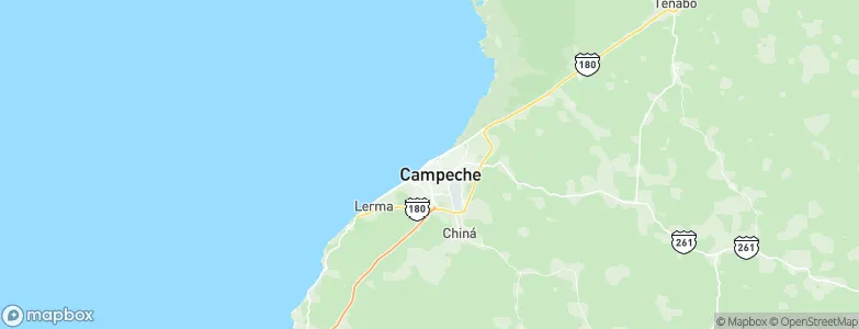 Campeche, Mexico Map