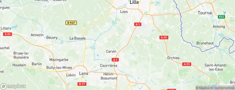 Camphin-en-Carembault, France Map