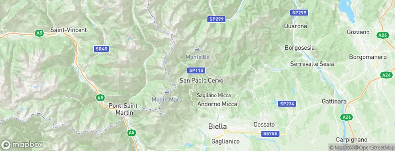 Campiglia Cervo, Italy Map