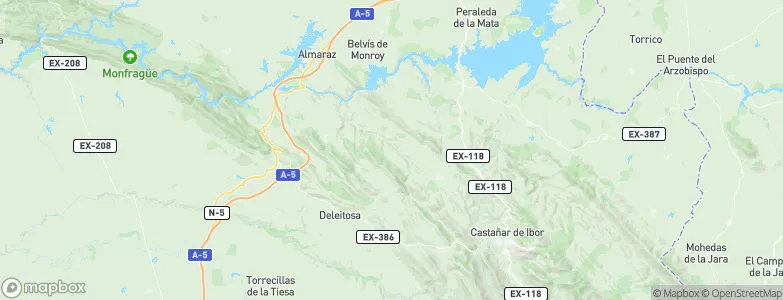 Campillo de Deleitosa, Spain Map