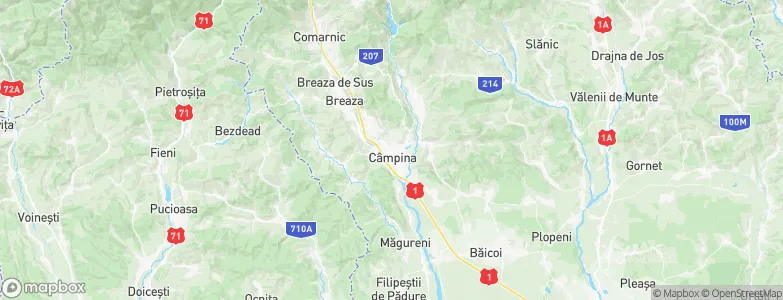 Câmpina, Romania Map