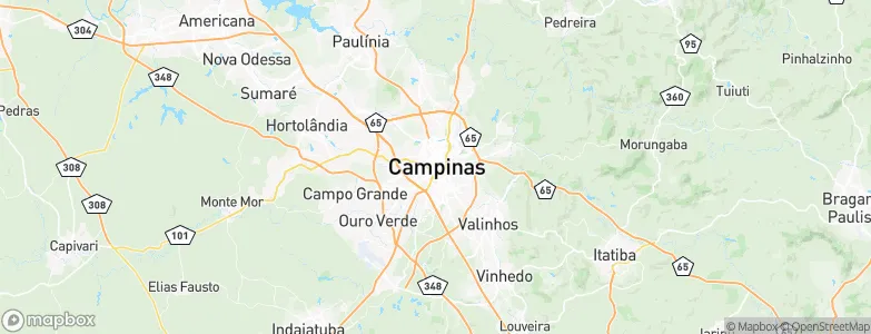 Campinas, Brazil Map