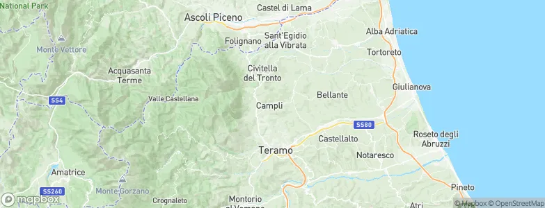 Campli, Italy Map