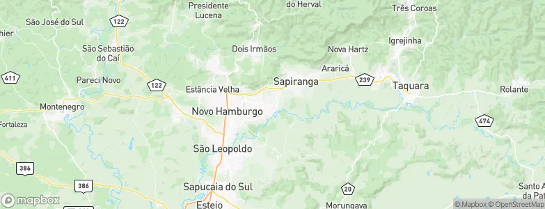 Campo Bom, Brazil Map