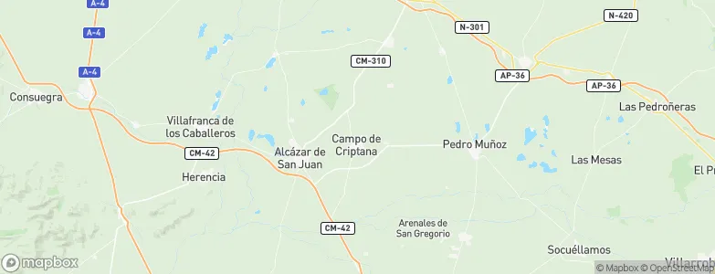 Campo de Criptana, Spain Map