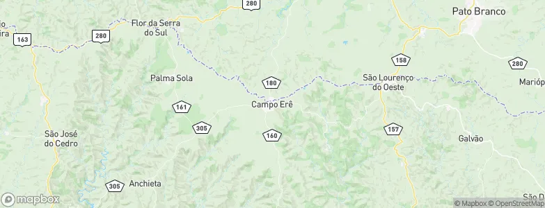 Campo Erê, Brazil Map