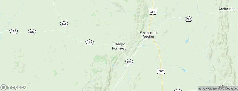 Campo Formoso, Brazil Map