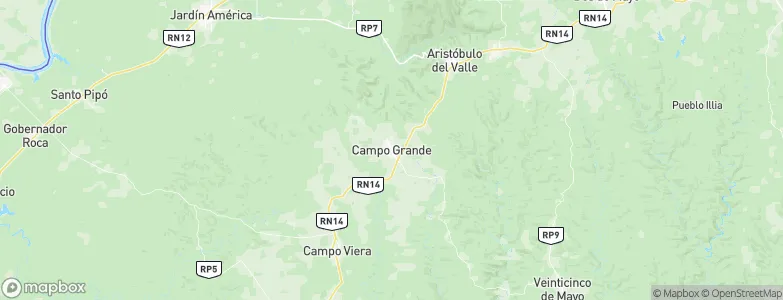 Campo Grande, Argentina Map
