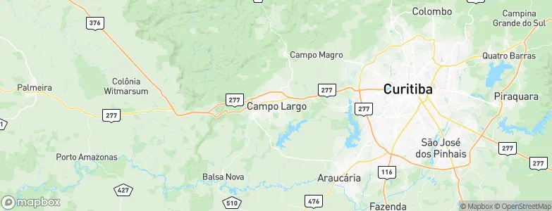 Campo Largo, Brazil Map