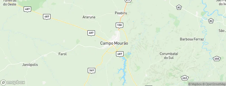 Campo Mourão, Brazil Map