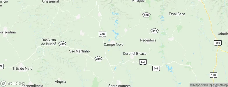 Campo Novo, Brazil Map