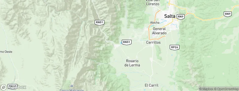Campo Quijano, Argentina Map