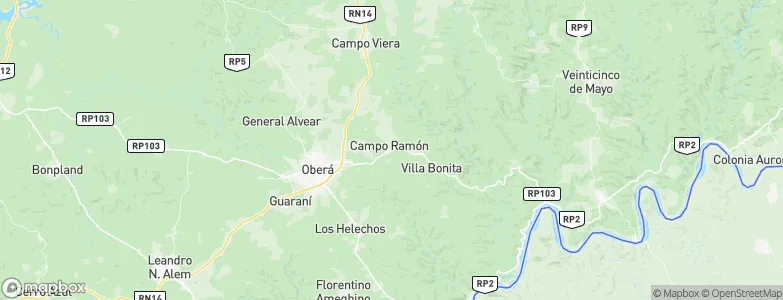 Campo Ramón, Argentina Map