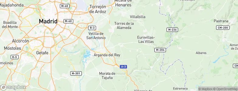 Campo Real, Spain Map