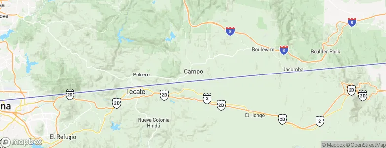 Campo, United States Map