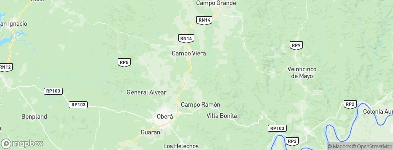 Campo Viera, Argentina Map