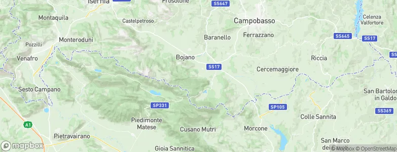 Campochiaro, Italy Map