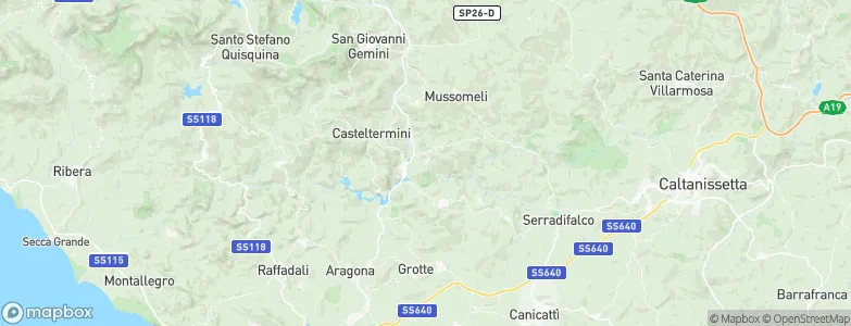 Campofranco, Italy Map