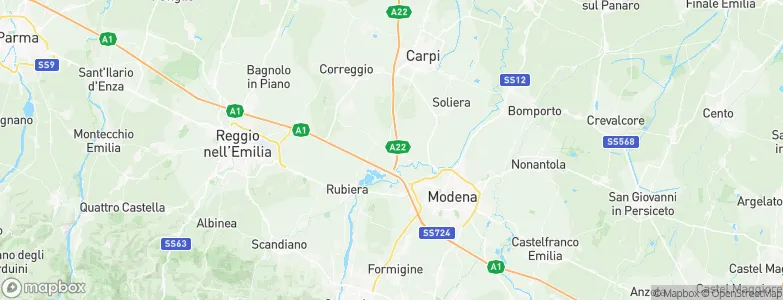 Campogalliano, Italy Map