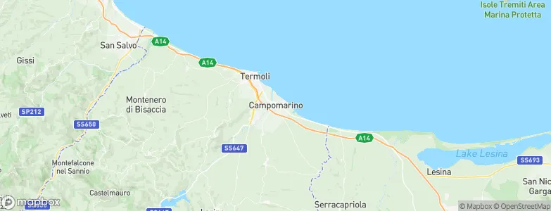 Campomarino, Italy Map