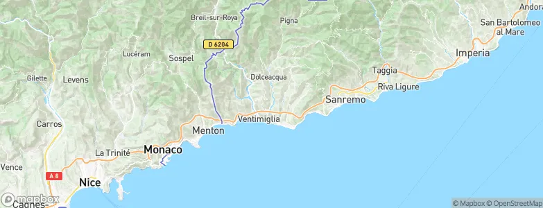 Camporosso, Italy Map