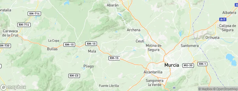 Campos del Río, Spain Map