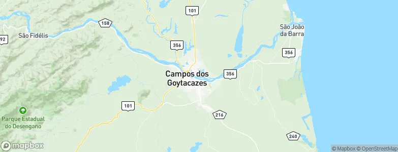 Campos dos Goytacazes, Brazil Map