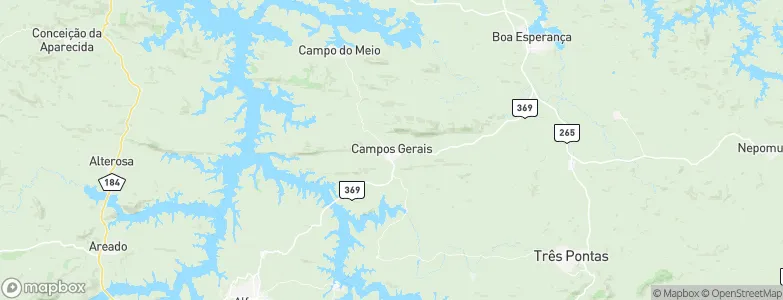 Campos Gerais, Brazil Map
